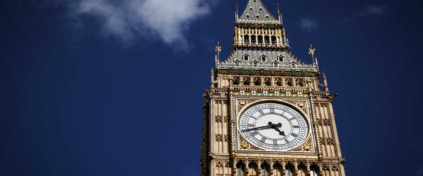 Public sector FM consultancy with a close up of Big Ben, London, UK