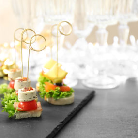 Workplace Catering Consultancy showing canapes